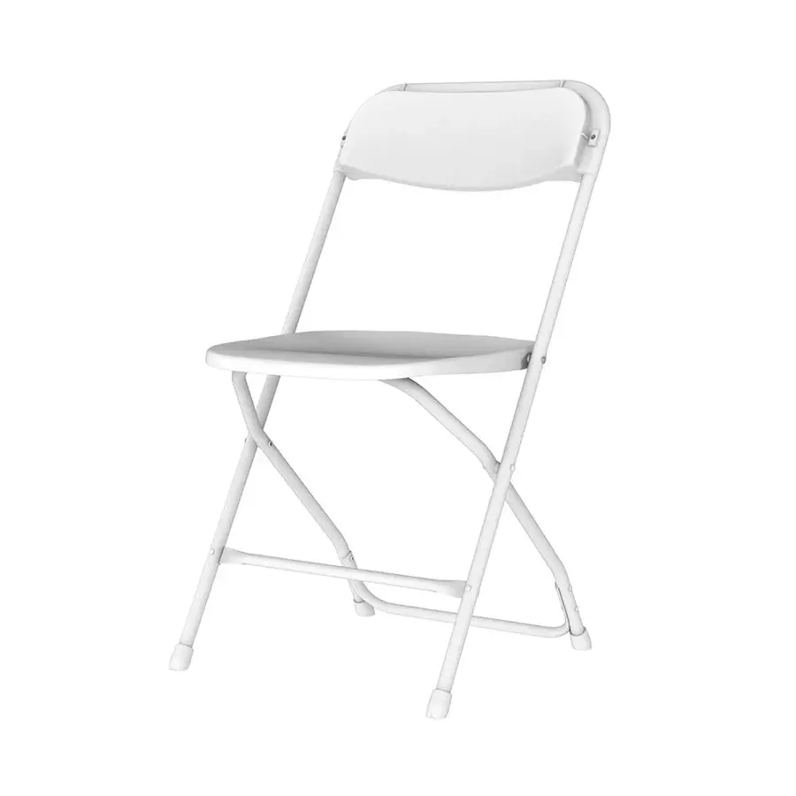 White Plastic Folding Chair